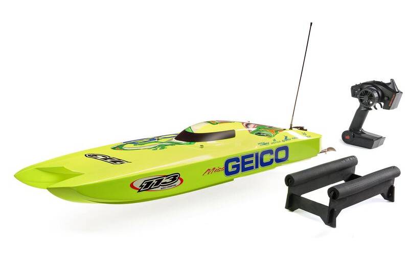 Miss GEICO Zelos 36" Twin Brushless Catamaran RTR RC Boat